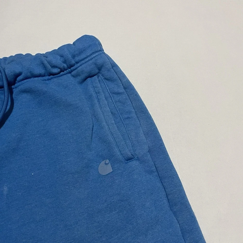 Carhartt Relaxed Fit Fleece Sweat Short Blue Mens Size Large 8